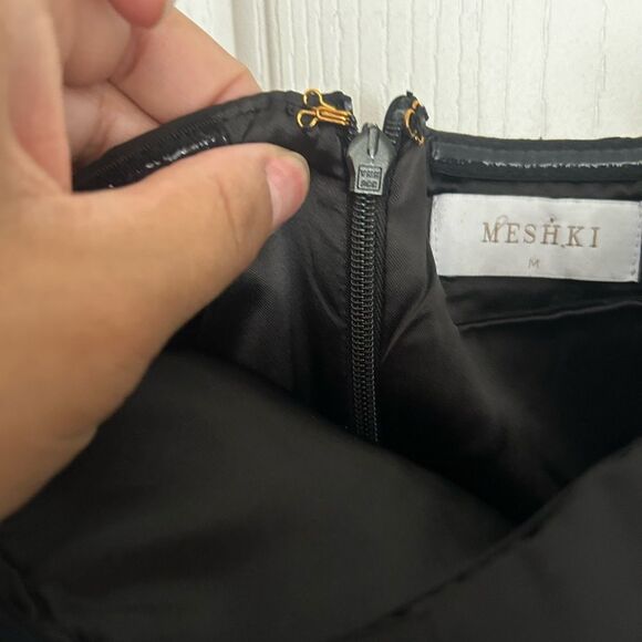 Meshki Black Strapless Cocktail Dress - Picture 4 of 9